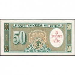 Chili - Pick 126b_1b - 5 centesimos de escudo - Série C30-26 - 1962 - Etat : NEUF
