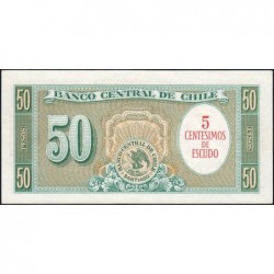Chili - Pick 126b_2 - 5 centesimos de escudo - Série C5-26 - 1964 - Etat : NEUF