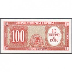 Chili - Pick 127a_3 - 10 centesimos de escudo - Série K-10-101 - 1964 - Etat : NEUF