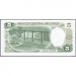 Chili - Pick 149a - 5 pesos - Série A 17 - 1975 - Etat : NEUF