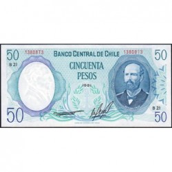 Chili - Pick 151b_2a - 50 pesos - Série B 21 - 1981 - Etat : pr.NEUF