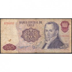 Chili - Pick 152b_2 - 100 pesos - Série A - 1977 - Etat : B+