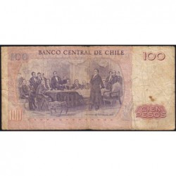 Chili - Pick 152b_2 - 100 pesos - Série A - 1977 - Etat : B+