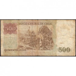 Chili - Pick 153a_2 - 500 pesos - Série B - 1978 - Etat : TB-