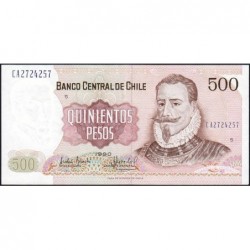 Chili - Pick 153b_8 - 500 pesos - Série CA - 1989 - Etat : SPL+