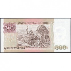 Chili - Pick 153e_6 - 500 pesos - Série KL - 1999 - Etat : NEUF