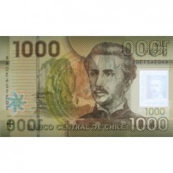 Chili - Pick 161a - 1'000 pesos - Série AA - 2010 - Polymère - Etat : NEUF