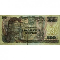 Indonésie - Pick 109a_2 - 500 rupiah - Série GFE - 1968 - Etat : pr.NEUF