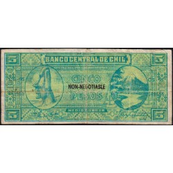 Chili - Ile de Pâques - 5 pesos (1/2 condor) - Série C5-95 - 1960 - Etat : TB