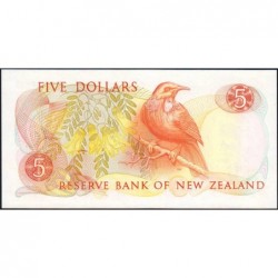 Nouvelle Zélande - Pick 171c - 5 dollars - Série JJP - 1989 - Etat : pr.NEUF