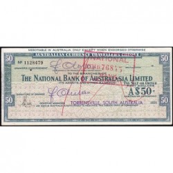 Australie - Chèque Voyage - National Bank - 50 dollars - 1975 - Etat : SUP+