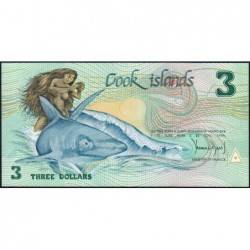 Cook (îles) - Pick 3 - 3 dollars - Série AAF - 1987 - Etat : NEUF