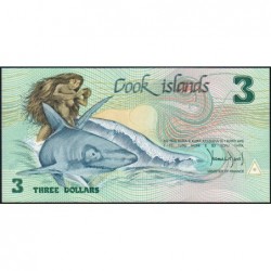Cook (îles) - Pick 3 - 3 dollars - Série AAL - 1987 - Etat : NEUF