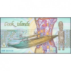 Cook (îles) - Pick 3a - 3 dollars - Série AAN - 1987 - Etat : NEUF