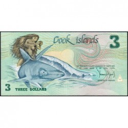 Cook (îles) - Pick 3a - 3 dollars - Série AAR - 1987 - Etat : NEUF