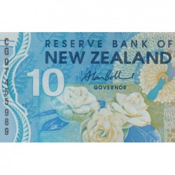 Nouvelle Zélande - Pick 186b - 10 dollars - Série CG - 2007 - Polymère - Etat : SUP