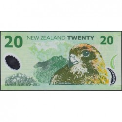 Nouvelle Zélande - Pick 187b - 20 dollars - Série BM - 2006 - Polymère - Etat : NEUF