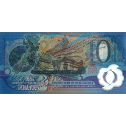Nouvelle Zélande - Pick 190b - 10 dollars - Série NZ - 2000 - Polymère commémoratif - Etat : NEUF
