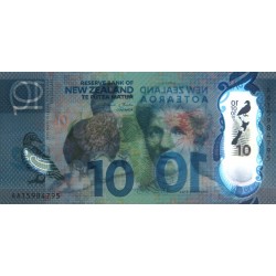 Nouvelle Zélande - Pick 192a - 10 dollars - Série AA - 2015 - Polymère - Etat : NEUF
