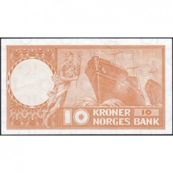 Norvège - Pick 31f - 10 kroner - Série L - 1972 - Etat : SUP