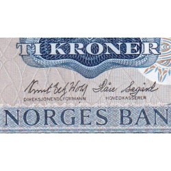 Norvège - Pick 36c - 10 kroner - Série AD - 1977 - Etat : NEUF
