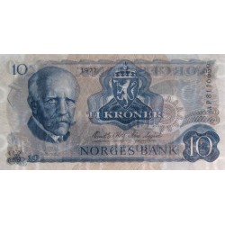 Norvège - Pick 36c - 10 kroner - Série AP - 1977 - Etat : NEUF