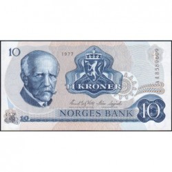 Norvège - Pick 36c - 10 kroner - Série AÆ - 1977 - Etat : NEUF