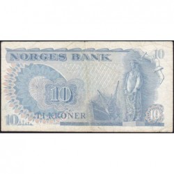 Norvège - Pick 36c - 10 kroner - Série BA - 1978 - Etat : TB+
