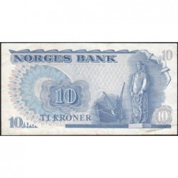 Norvège - Pick 36c - 10 kroner - Série BW - 1979 - Etat : TTB