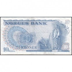 Norvège - Pick 36c - 10 kroner - Série BC - 1981 - Etat : TTB