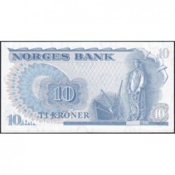 Norvège - Pick 36c - 10 kroner - Série BC - 1982 - Etat : pr.NEUF