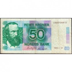 Norvège - Pick 42a - 50 kroner - Sans série - 1984 - Etat : TB-
