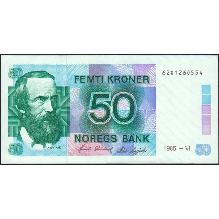 Norvège - Pick 42b - 50 kroner - Sans série - 1985 - Etat : SUP+