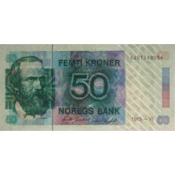 Norvège - Pick 42b - 50 kroner - Sans série - 1985 - Etat : SUP+