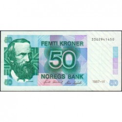 Norvège - Pick 42d - 50 kroner - Sans série - 1987 - Etat : SUP+