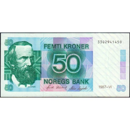 Norvège - Pick 42d - 50 kroner - Sans série - 1987 - Etat : SUP+