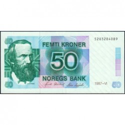 Norvège - Pick 42d - 50 kroner - Sans série - 1987 - Etat : SPL