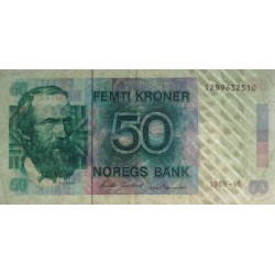 Norvège - Pick 42e - 50 kroner - Sans série - 1989 - Etat : TB