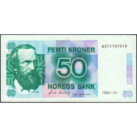 Norvège - Pick 42e - 50 kroner - Sans série - 1990 - Etat : SUP