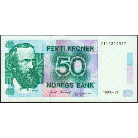 Norvège - Pick 42e - 50 kroner - Sans série - 1993 - Etat : SUP+