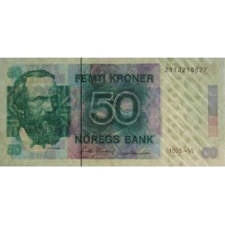 Norvège - Pick 42e - 50 kroner - Sans série - 1993 - Etat : SUP+