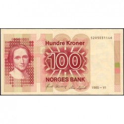 Norvège - Pick 43c - 100 kroner - Sans série - 1985 - Etat : SUP-
