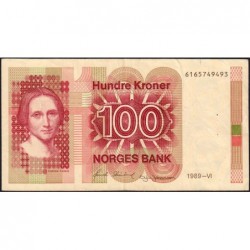 Norvège - Pick 43d - 100 kroner - Sans série - 1989 - Etat : TTB