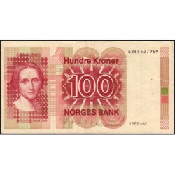 Norvège - Pick 43d - 100 kroner - Sans série - 1989 - Etat : TTB