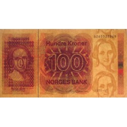 Norvège - Pick 43d - 100 kroner - Sans série - 1989 - Etat : TTB