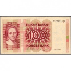 Norvège - Pick 43d - 100 kroner - Sans série - 1993 - Etat : TTB-