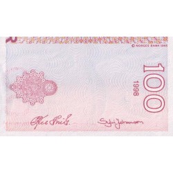 Norvège - Pick 47a - 100 kroner - Sans série - 1998 - Etat : pr.NEUF