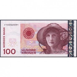 Norvège - Pick 49e - 100 kroner - Série F - 2010 - Etat : NEUF