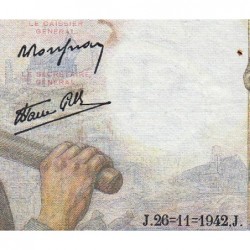 F 08-06 - 26/11/1942 - 10 francs - Mineur - Série N.27 - Etat : TTB