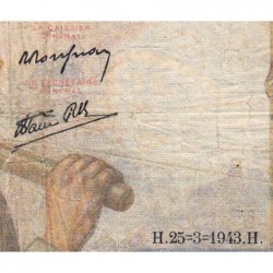 F 08-08 - 25/03/1943 - 10 francs - Mineur - Série R.46 - Etat : TB-